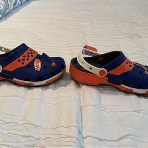 Kids Nerf Crocs size 13